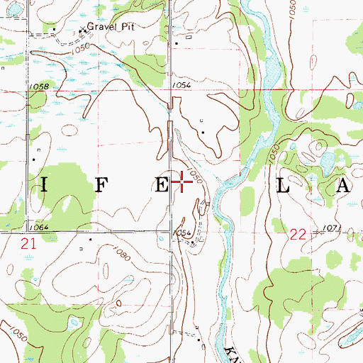 Topographic Map of Township of Knife Lake, MN