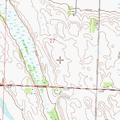 Topographic Map of Township of Kragero, MN