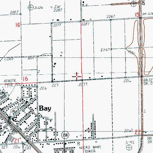 Topographic Map of Township of Maumelle, AR