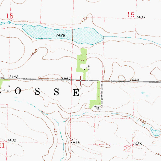Topographic Map of Township of La Crosse, MN