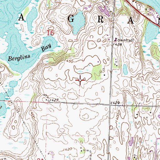Topographic Map of Township of La Grand, MN