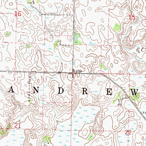 Topographic Map of Township of Lake Andrew, MN