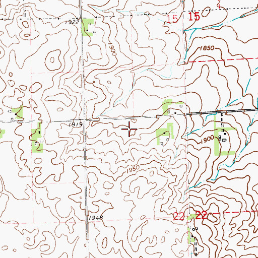 Topographic Map of Township of Lake Benton, MN