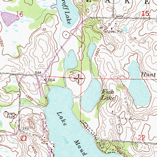 Topographic Map of Township of Lake Eunice, MN