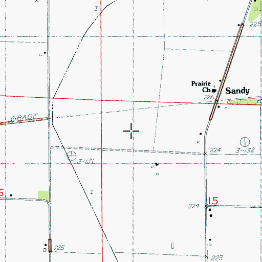Topographic Map of Township of Prairie, AR