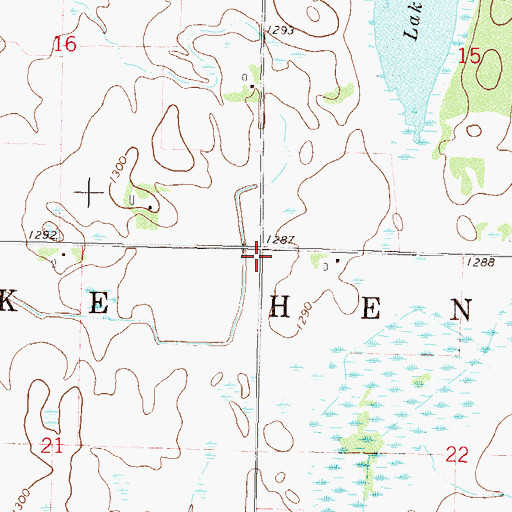 Topographic Map of Township of Lake Henry, MN