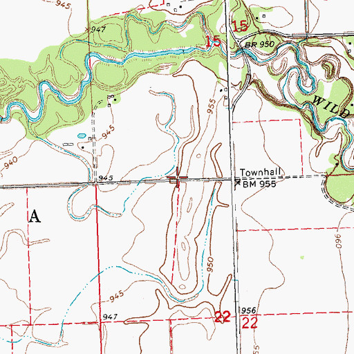 Topographic Map of Township of Lake Ida, MN