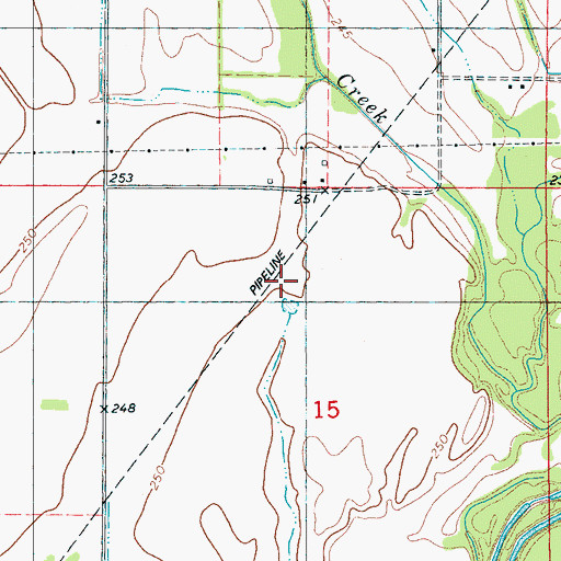 Topographic Map of Township of Promised Land, AR