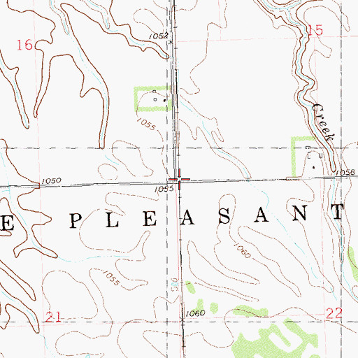 Topographic Map of Township of Lake Pleasant, MN