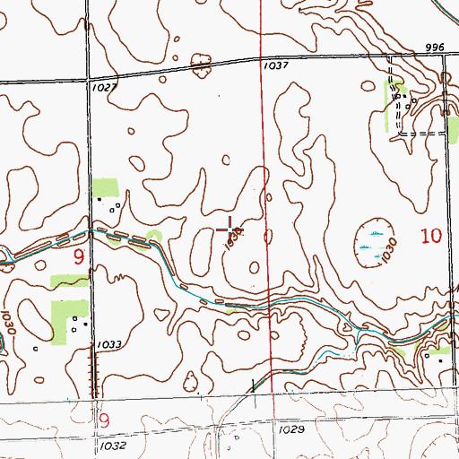 Topographic Map of Township of Lake Shore, MN