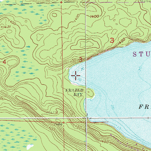 Topographic Map of Unorganized Territory of Lake Vermilion (historical), MN