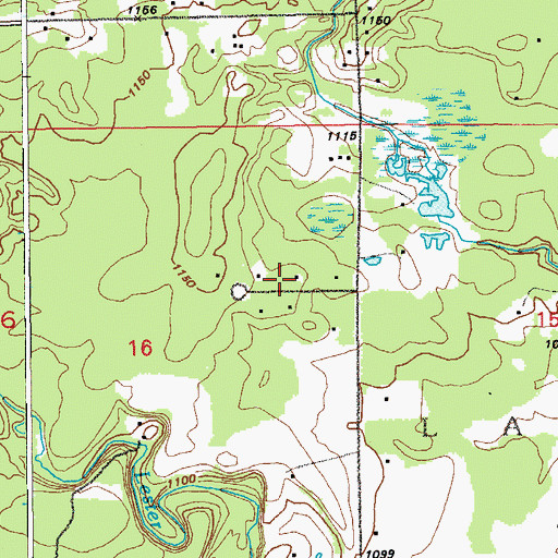 Topographic Map of Township of Lakewood, MN
