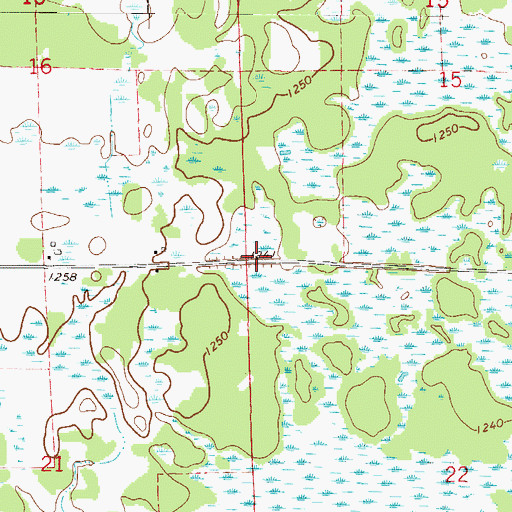 Topographic Map of Township of Lakin, MN