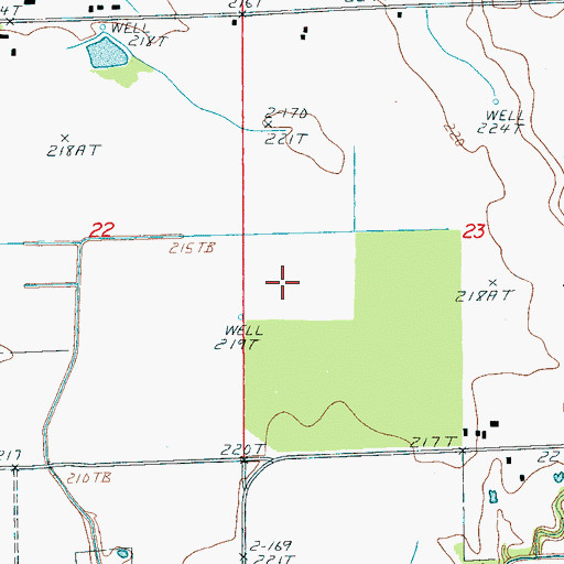 Topographic Map of Township of Bedford, AR
