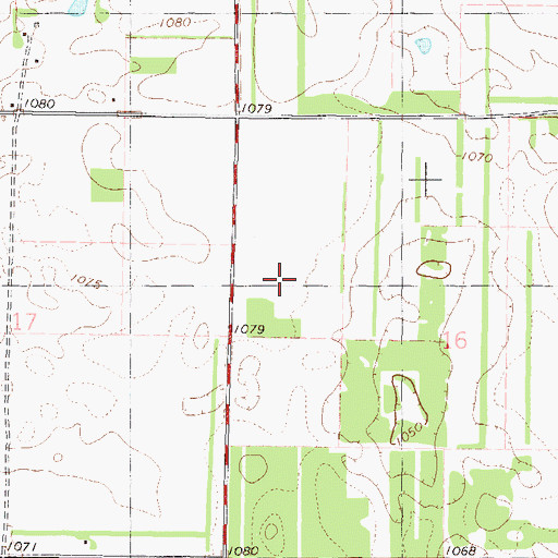Topographic Map of Township of Langola, MN
