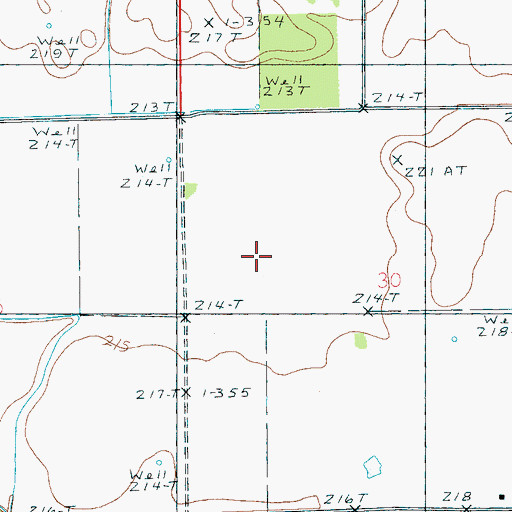 Topographic Map of Township of Ellis, AR