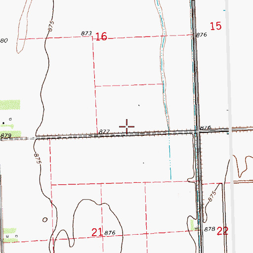 Topographic Map of Township of Lee, MN