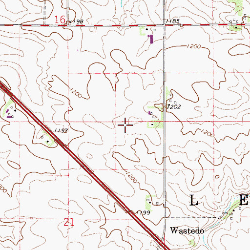 Topographic Map of Township of Leon, MN