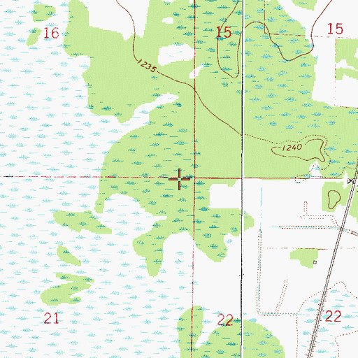 Topographic Map of Township of Libby, MN
