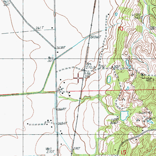 Topographic Map of Township of Searcy, AR
