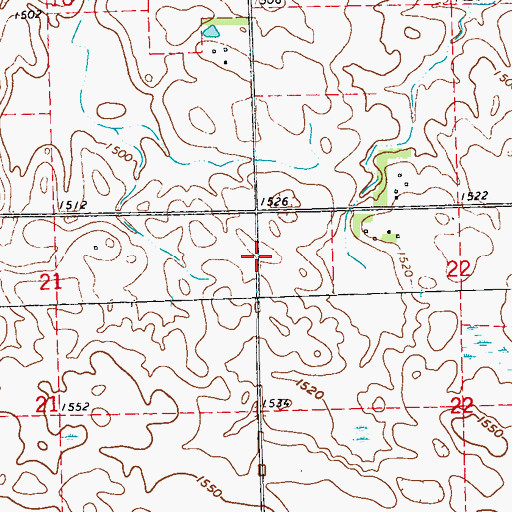 Topographic Map of Township of Limestone, MN