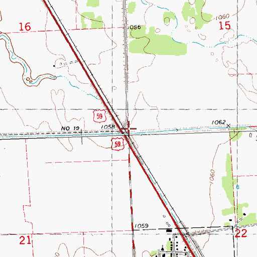 Topographic Map of Township of Lincoln, MN