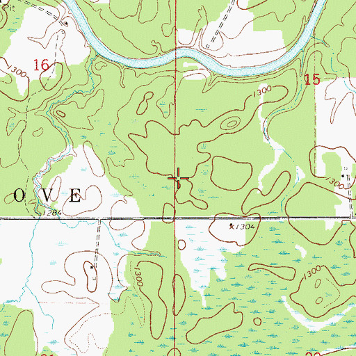 Topographic Map of Township of Linden Grove, MN