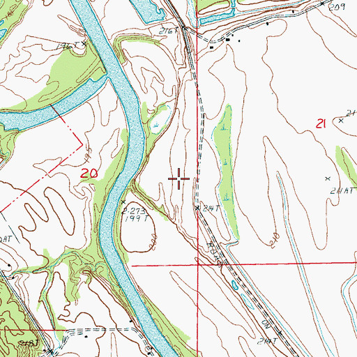Topographic Map of Township of Smith, AR