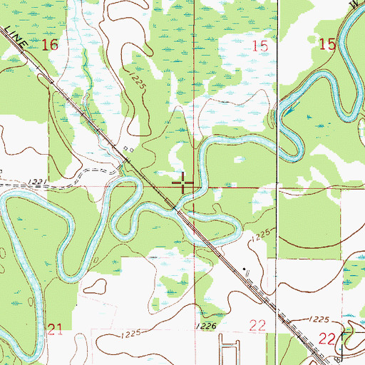 Topographic Map of Township of Logan, MN