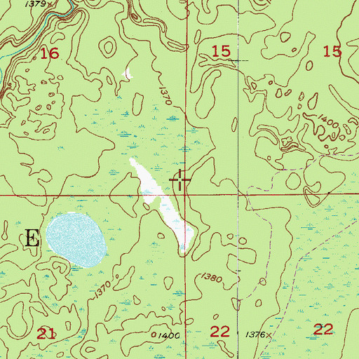 Topographic Map of Township of Lone Pine, MN