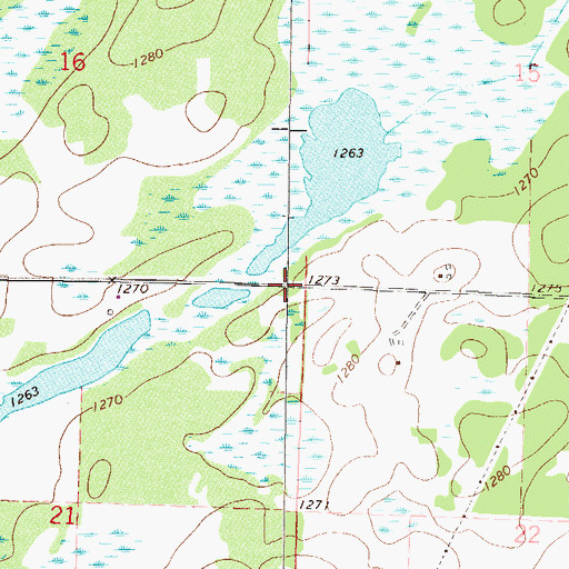 Topographic Map of Township of Long Lake, MN