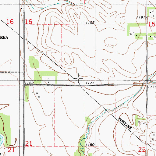 Topographic Map of Township of Lyle, MN