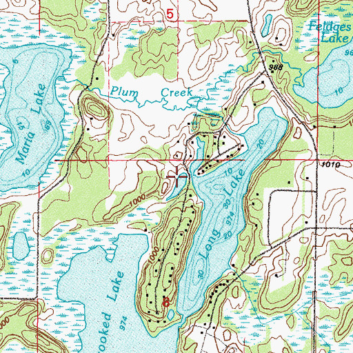 Topographic Map of Township of Lynden, MN