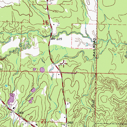 Topographic Map of Township of Fordyce, AR