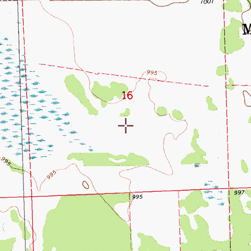 Topographic Map of Township of McKinley, MN