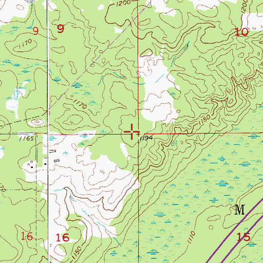 Topographic Map of Township of Mahtowa, MN