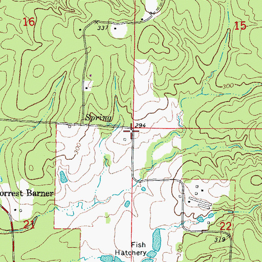 Topographic Map of Township of Jackson, AR