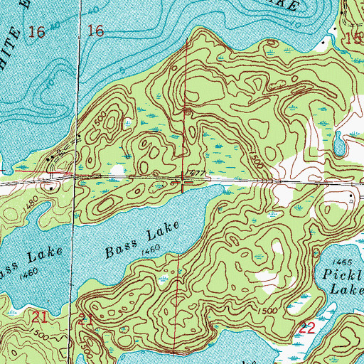 Topographic Map of Township of Maple Grove, MN