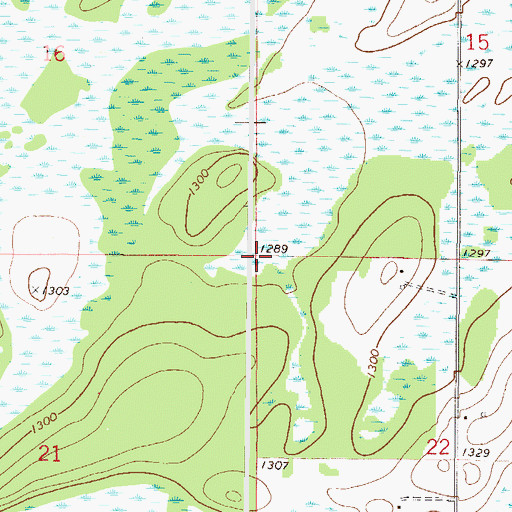 Topographic Map of Township of Maple Grove, MN