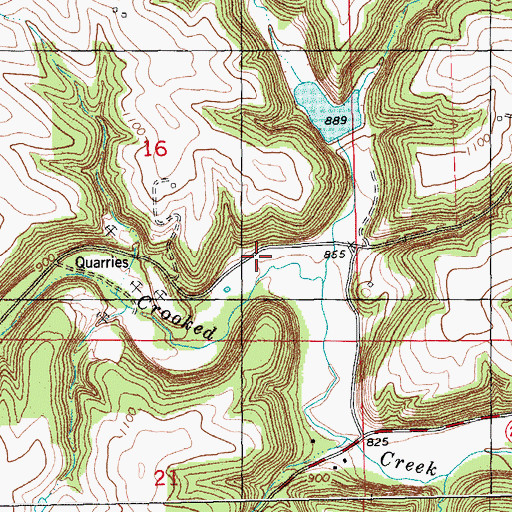 Topographic Map of Township of Mayville, MN