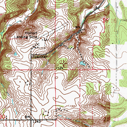 Topographic Map of Township of Mazeppa, MN