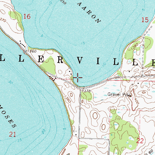 Topographic Map of Township of Millerville, MN