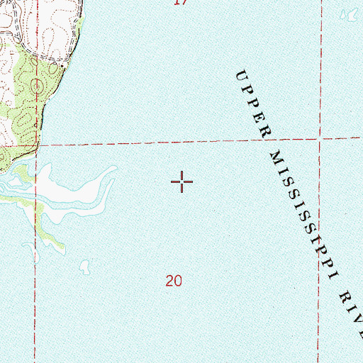 Topographic Map of Township of Minneiska, MN
