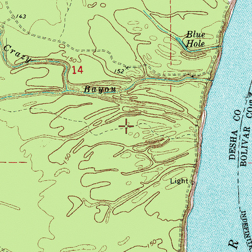Topographic Map of Township of Franklin, AR