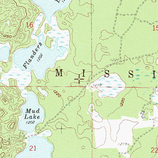 Topographic Map of Township of Mission, MN