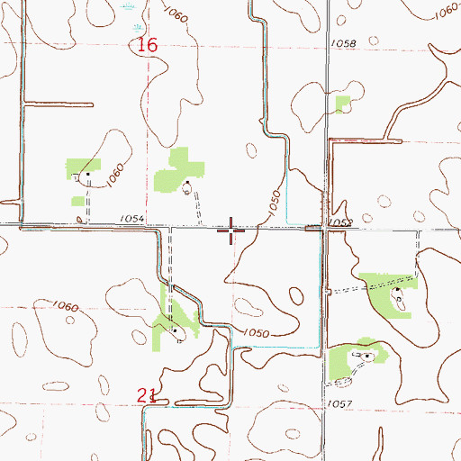 Topographic Map of Township of Moltke, MN