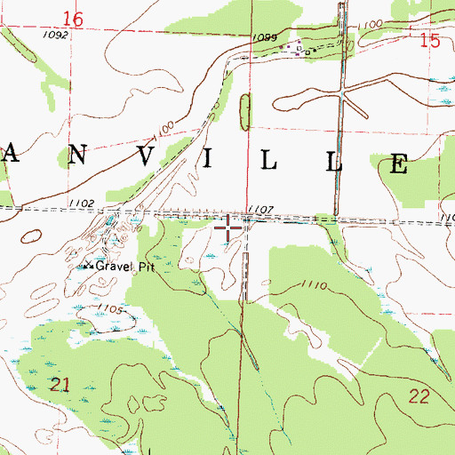 Topographic Map of Township of Moranville, MN