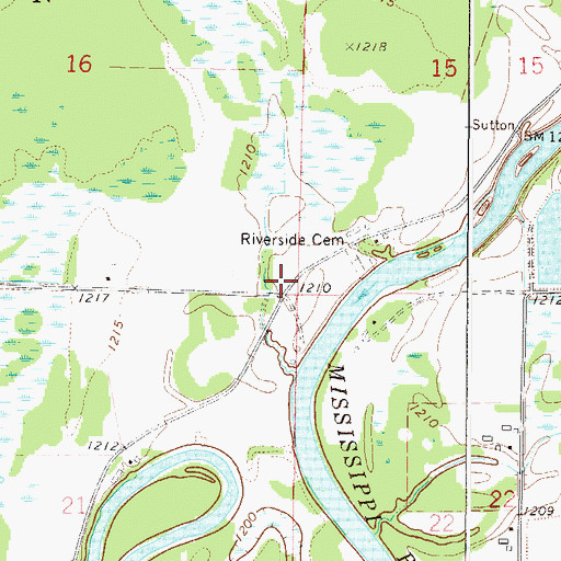 Topographic Map of Township of Morrison, MN