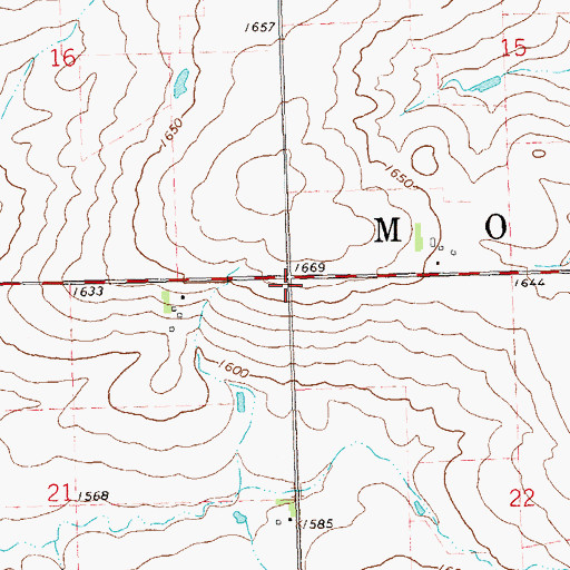 Topographic Map of Township of Mound, MN
