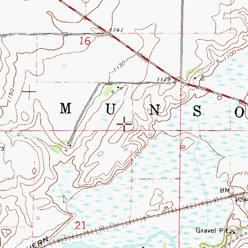 Topographic Map of Township of Munson, MN